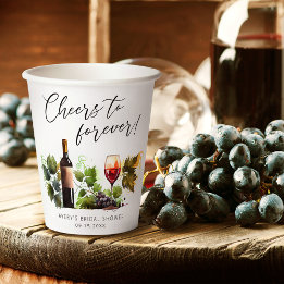 Chic Chef für immer Wasserfarbene Weinprobe Pappbecher