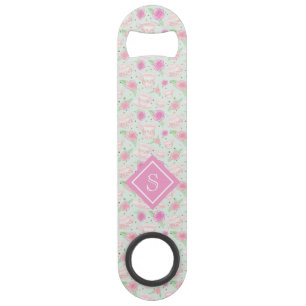 Chic Chic Cups De Thé Floral Monogramme