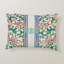 Chic Chinoiserie Chic Accent Coussin Monogramme
