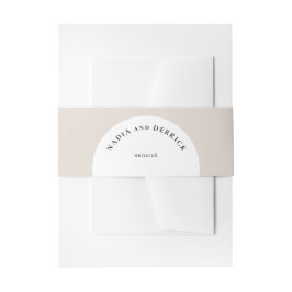 CHIC CIRCLE WEDING EINLADUNGSBANDEROLE