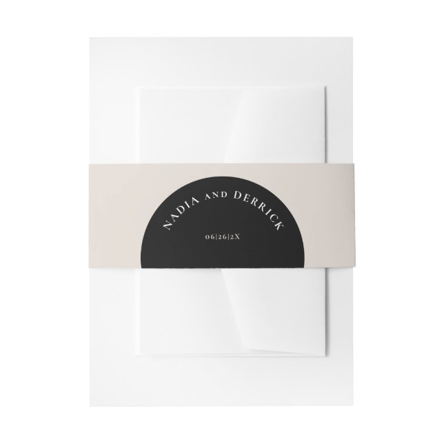 CHIC CIRCLE WEDING EINLADUNGSBANDEROLE (Vorderseite Beispiel)