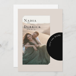 CHIC CIRCLE WEDING SAVE THE DATE