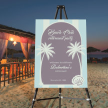 Chic Coastal Stripe Beach Club Retirement Party