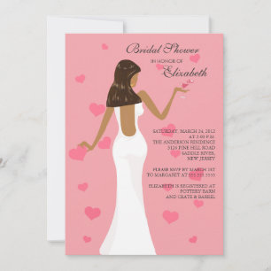 Chic Cocktail Bridal Shower Invitation Pink