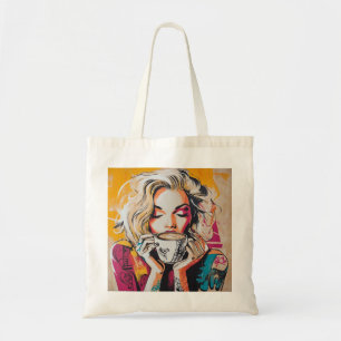 Chic Coffee Lover Tasche - Trendy Woman mit Kaffee