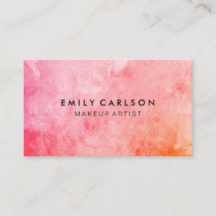 Chic Colorful Grunge Visitenkarte