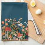 Chic Colorful Mushroom Individuelle Name Stilvoll Geschirrtuch<br><div class="desc">Chic Personalisiert floral Pilz Muster Modernes Küchentuch. Diese farbenfrohen Küchenhandtücher sind perfekt, um Ihrer Küche einen farbenfrohen Pop zu verleihen. . Machen Sie sie einzigartig, indem Sie Ihren Namen hinzufügen. Pair es mit einer Flasche Wein und es ist ein großartiges personalisiertes Geschenk für Freunde, Familie, Mitarbeiter, Nachbarn, etc. Der benutzerdefinierte...</div>