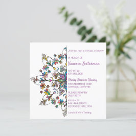 Chic Colors Mandala Bridal Dusche Einladung