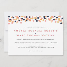 Chic Confetti Dusche Einladungen für Hochzeiten