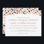 Chic Confetti Dusche Einladungen für Hochzeiten<br><div class="desc">Mit diesen schicken Einladungen,  die ein fallendes Konfetti-Dots-Muster aufweisen,  laden Sie Ihre Gäste zu einer stilvollen Hochzeit ein. Diese Einladung enthält eine passende Sicherungsdatei. Sehen Sie sich die passende Hochzeitssuite im Wander Paper Co Store an!</div>