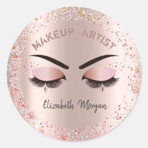 Chic Cool Imitate Lashes, Confetti, Makeup Runder Aufkleber