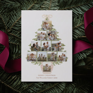 Chic Coquette Christbaum 12 Foto Rose Gold Folien Feiertagskarte