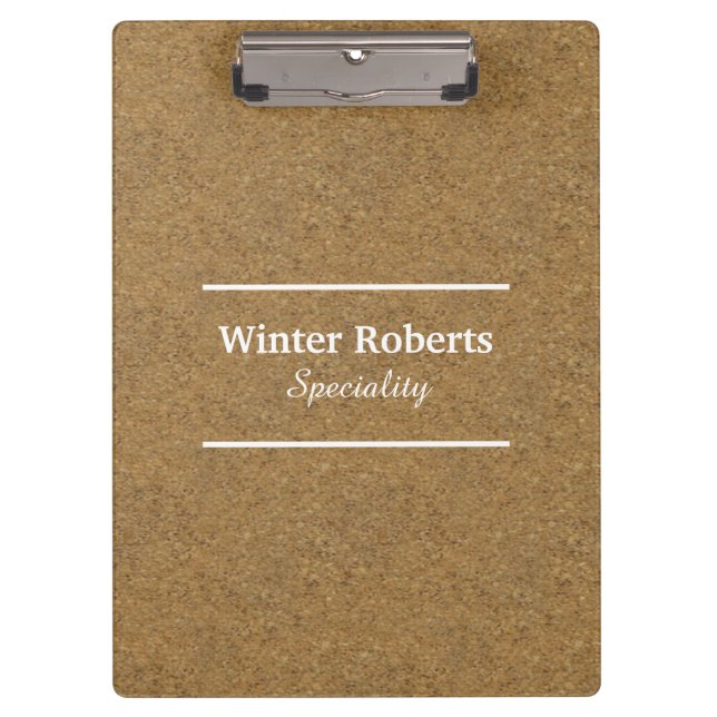 Chic Cork Holz Klemmbrett (Vorderseite)