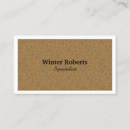 Chic Cork Holz mit Rahmen minimalistisch Visitenkarte