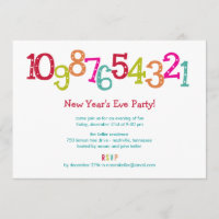 Chic Countdown Silvester Party Einladung
