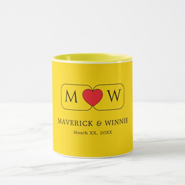 Chic Couple Coffee Mugs Wedding Geschenk Tasse (Zentrum)