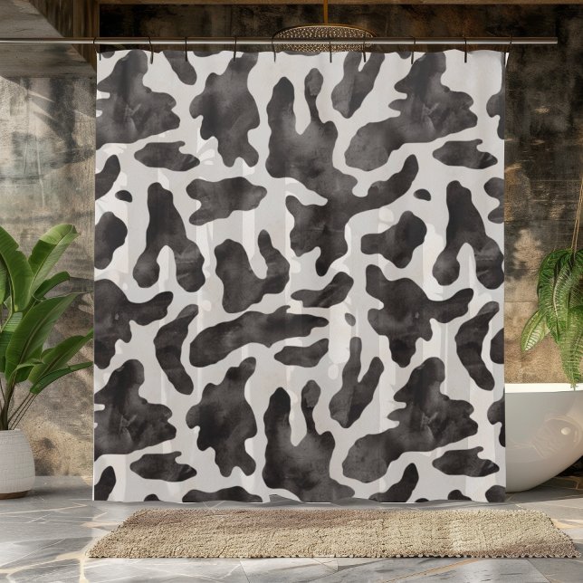 Chic Cow Print Dusche Vorhang (Von Creator hochgeladen)