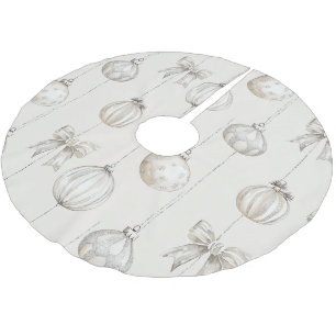 Chic Cream Christmas Ornaments Polyester Weihnachtsbaumdecke