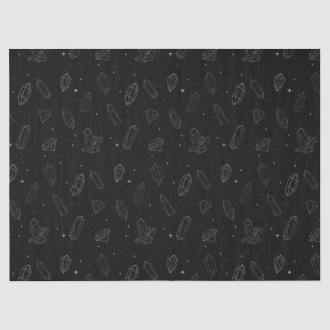 Chic Crystal Holographic Gemustert Magic Tissue Seidenpapier (Vorderseite)
