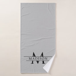 Chic Custom Initial Design Premium Badehandtuch