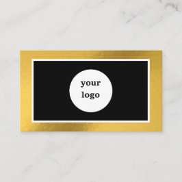 Chic Custom Logo Gold Rahmen moderne Visitenkarte