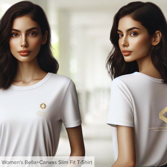 Chic Customizable Business-Logo-T-Shirt T-Shirt (Von Creator hochgeladen)