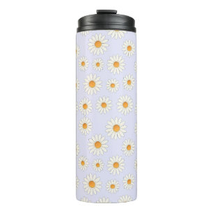 Chic Daisy Blume Pattern - Niedliches Blumendesign Thermosbecher