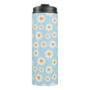 Chic Daisy Blume Pattern - Niedliches Blumendesign Thermosbecher
