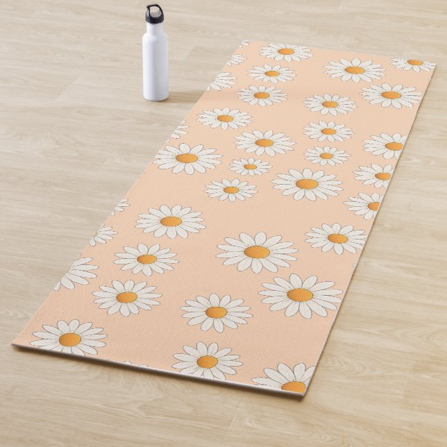 Chic Daisy Blume Pattern - Niedliches Blumendesign Yogamatte (Beispiel)