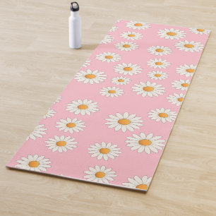 Chic Daisy Blume Pattern - Niedliches Blumendesign Yogamatte
