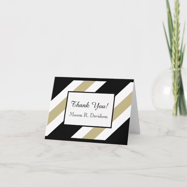 CHIC DANK YOU NOTE_WHITE/BLACK/506 KHAKI DANKESKARTE (Vorderseite)