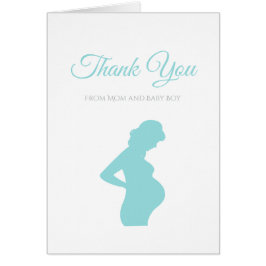 Chic Danke Boy Baby Dusche Schwangere Baby Bump