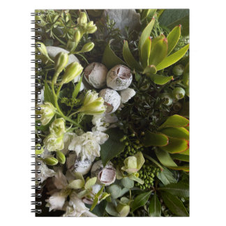 Chic Dark Green Botanical Leaves Notizblock