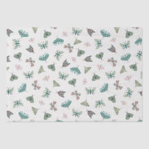 Chic Desert Retro Blush Green Butterfly Foliage