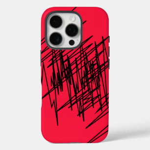 Chic Design on Red iPhone 16 Pro Hülle