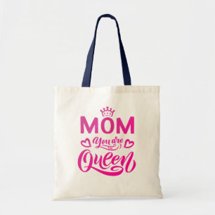 Chic Design Typografy Mama Sie sind die Königin Tragetasche