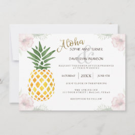 Chic Destination Aloha Tropical Beach Hochzeit Einladung