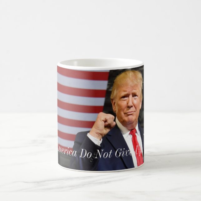 Chic Donald Trump-geben Sie nicht auf Kaffee Tasse (Mittel)