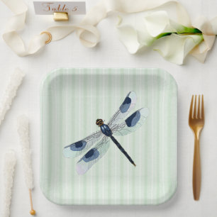 Chic Dragonfly Pappteller