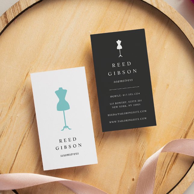 Chic Dress Form | Seamstress Schneider Designer Visitenkarte (Von Creator hochgeladen)