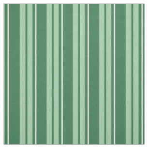 Chic Dunkelgrün, Hellgrün, Weiße Barcode-Streifen Stoff