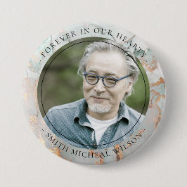 CHIC DUSKY GRAY GOLD AGATE BEILEID MEMORIAL FOTO BUTTON