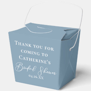 Chic Dusty Blue Benutzerdefinierte Brautparty Glüc Geschenkschachtel