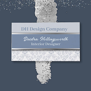 Chic Dusty Blue Visitenkarte