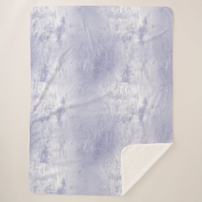 Chic Dusty Lavender Lila Sherpadecke (Vorderseite)