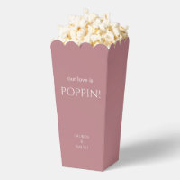 Chic Dusty PInk Couple Popcorn