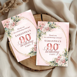 Chic Dusty Rose Gold Eucalyptus 90e Merci  