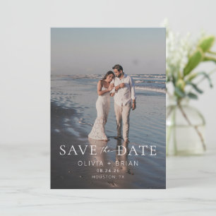 Chic + Einfache moderne Save the Date Foto-Karte