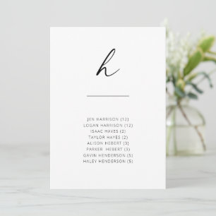 Chic + Einfache moderne Schrift Alphabetische Sitz
