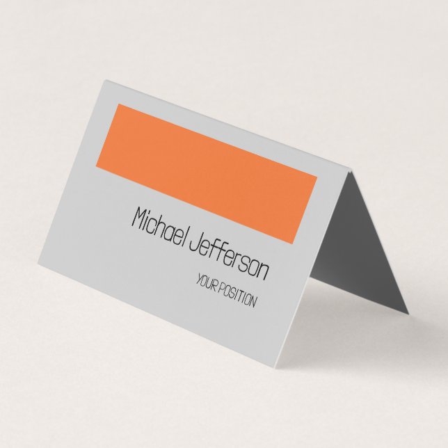 Chic Einzigartig Modernes Minimalistisches Schlich Visitenkarten (Vorderseite)